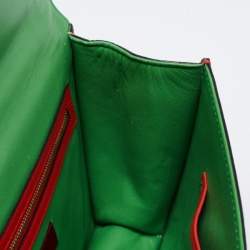 مملوكة مسبقًا Valentino Multicolor Leather Medium Embellished Rockstud Glam Lock Flap Bag