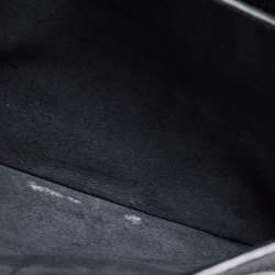 Pre Owned Valentino Black Leather Guitar Rolling Rockstud Shoulder Bag