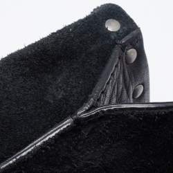 Pre Owned Valentino Black Leather Guitar Rolling Rockstud Shoulder Bag