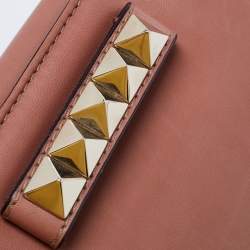 مملوكة مسبقًا Valentino Brown Leather Va Va Voom Chain Shoulder Bag