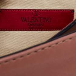 مملوكة مسبقًا Valentino Brown Leather Va Va Voom Chain Shoulder Bag