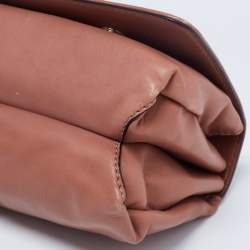 مملوكة مسبقًا Valentino Brown Leather Va Va Voom Chain Shoulder Bag