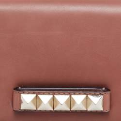 مملوكة مسبقًا Valentino Brown Leather Va Va Voom Chain Shoulder Bag