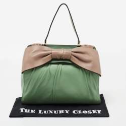 مملوكة مسبقًا حقيبة فالنتينو أفروديت جلد بني فاتح/بيج بفيونكة 