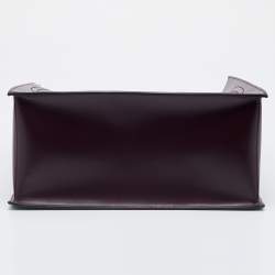Valentino Burgundy Leather VLogo Tote