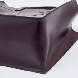 Valentino Burgundy Leather VLogo Tote