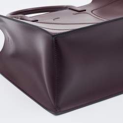 Valentino Burgundy Leather VLogo Tote