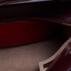 Valentino Burgundy Leather VLogo Tote