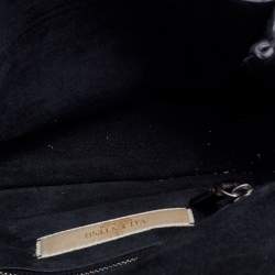 Pre Owned Valentino Black Leather Rolling Rockstud Shoulder Bag