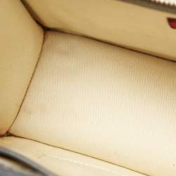 Pre Owned Valentino Dark Grey Leather Rockstud Medium Glam Lock Flap Shoulder Bag