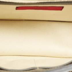 Pre Owned Valentino Dark Grey Leather Rockstud Medium Glam Lock Flap Shoulder Bag