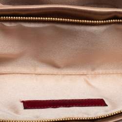 Pre Owned Valentino Beige Satin Bow Clutch