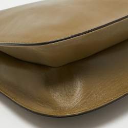 Pre Owned Valentino Green Leather Rockstud Slim Shoulder Bag