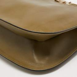 Pre Owned Valentino Green Leather Rockstud Slim Shoulder Bag