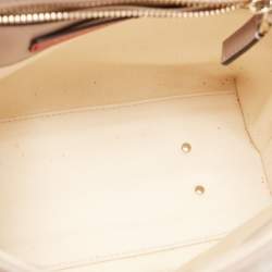 Pre Owned Valentino Pink Leather Medium Candystud Top Handle Bag