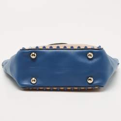 Pre Owned Valentino Multicolor Leather Mini Rockstud Trapeze Tote