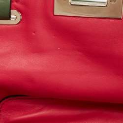 Pre Owned Valentino Multicolor Leather Mini Rockstud Trapeze Tote