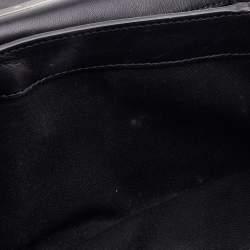 Pre Owned Valentino Black Leather Rockstud Va Va Voom Chain Shoulder Bag