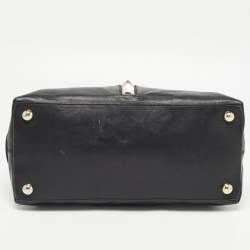 Pre Owned Valentino Black Leather Va Va Voom Satchel