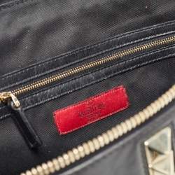 Pre Owned Valentino Black Leather Va Va Voom Satchel