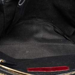 Pre Owned Valentino Black Leather Va Va Voom Satchel