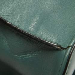 Pre Owned Valentino Green Leather Medium Rockstud Glam Lock Flap Bag