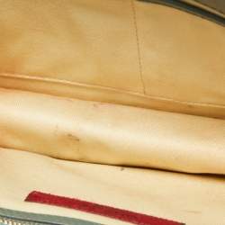 Pre Owned Valentino Green Leather Medium Rockstud Glam Lock Flap Bag