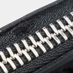 Pre Owned Valentino Black Laser Cut Calfhair and Patent Leather Crystal Embellished Tote