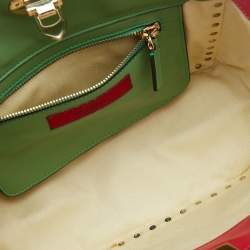 Valentino Multicolor Leather Small Rockstud Trapeze Tote