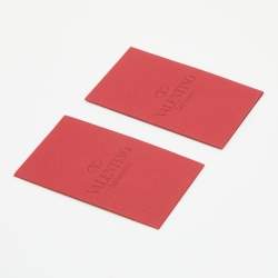 Pre Owned Valentino Black Leather Medium VRING Chain Shoulder Bag