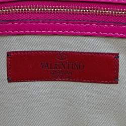 مملوكة مسبقًا حقيبة فالنتينو غلام جلد متعدد الألوان مزخرف روكستد بقفل بقلاب متوسطة