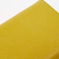 Pre Owned Valentino Green Leather Logo Flap Continental Wallet 