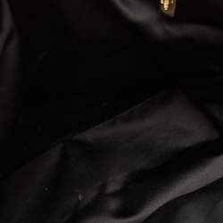 Pre Owned Valentino Black/Pink Ombre Patent and Satin Rosier Tote