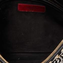 Pre Owned Valentino Black Suede Large Rockstud Embellished Wristlet Pouch