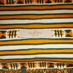 Pre Owned Valentino Dark Brown Primitive Animal Elephant Leather Large Rockstud Tote 