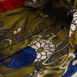 Pre Owned Valentino Green/Black Python VLogo Flap Hobo