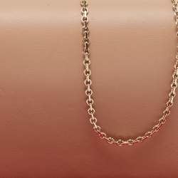 Pre Owned Valentino Beige Leather Rockstud Flap Chain Clutch