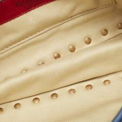 Pre Owned Valentino Blue Leather Rockstud Camera Crossbody Bag