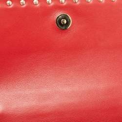 مملوكة مسبقًا Valentino Beige Leather Rockstud Wristlet Clutch