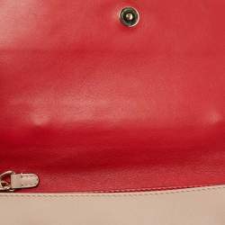 مملوكة مسبقًا Valentino Beige Leather Rockstud Wristlet Clutch