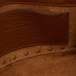 Pre Owned Valentino Tan Leather Rockstud Chain Clutch