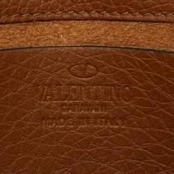 Pre Owned Valentino Tan Leather Rockstud Chain Clutch