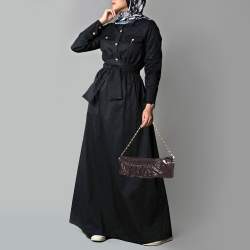 Pre Owned Valentino Purple Patent Leather Ruffle Chain Clutch