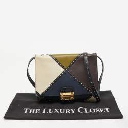 Pre Owned Valentino Multicolor Leather studded Shoulder Bag