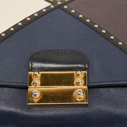 Pre Owned Valentino Multicolor Leather studded Shoulder Bag