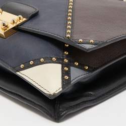 Pre Owned Valentino Multicolor Leather studded Shoulder Bag