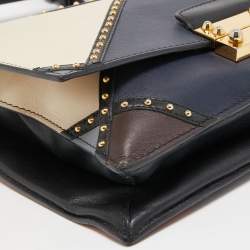 Pre Owned Valentino Multicolor Leather studded Shoulder Bag