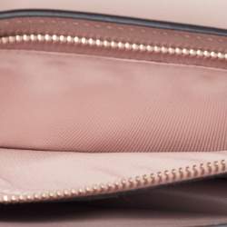 Pre Owned Valentino Beige Leather Rockstud Phone Wristlet Pouch