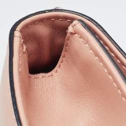 Pre Owned Valentino Beige Leather Rockstud Small Glam Lock Shoulder Bag