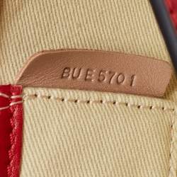 Pre Owned Valentino Red Leather Rockstud Bangle Clutch